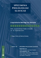 Holger Kuße, Marina Scharlaj - Linguistische Beiträge zur Slavistik. XXIII. JungslavistInnen-Treffen in Dresden, 18.-20. September 2014
