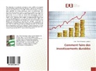 Jean - Pierre Kasongo Lumbwe - Comment faire des investissements durables