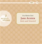 Jane Austen, Eva Mattes - Stolz und Vorurteil, 2 Audio-CD, 2 MP3 (Hörbuch)