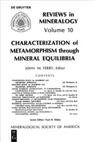 John M. Ferry, Joh M Ferry, John M Ferry - Characterization of Metamorphism through Mineral Equilibria