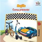 Kidkiddos Books, Inna Nusinsky, S. A. Publishing - The Wheels The Friendship Race (Romanian Book for Kids)