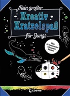 Loew Kratzel-Welt, Loewe Kratzel-Welt, Loewe Kratzel-Welt, Loewe Kreativ - Mein großer Kreativ-Kratzelspaß: Für Jungs