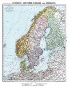 Friedrich Handtke - Historische Karte: SCHWEDEN, NORWEGEN, FINNLAND und DÄNEMARK - um 1910 [gerollt]