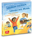 Wolfgang Hering - Leichter Deutsch lernen mit Musik, m. Audio-CD und Bildkarten, m. 1 Beilage