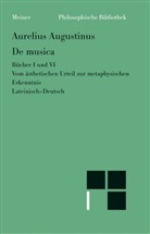 Aurelius Augustinus - De musica, Bücher I und VI