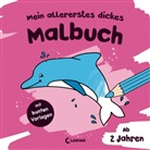 Antje Flad, Angelika Penner, Loewe Kreativ - Mein allererstes dickes Malbuch (Delfin)