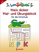 Angelika Penner, Loewe Lernen und Rätseln - Mein dicker Mal- und Übungsblock für die Vorschule