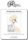 Valentina Sardu - Crowned crane. Blackwork design