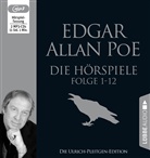 Edgar  Allan Poe, Iris Berben, Ulrich Pleitgen - Die Hörspiele - Folge 1-12, 2 Audio-CD, 2 MP3 (Hörbuch)