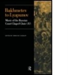 Carolyn C. Dunlop, Dunlop Carolyn C. - Bakhmetev to Lyapunov