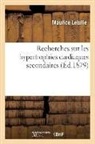Maurice Letulle, Letulle-M - Recherches sur les hypertrophies