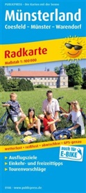 PUBLICPRESS Radkarte Münsterland, Coesfeld - Münster - Warendorf