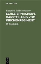 Friedrich Schleiermacher, Wei¿ H., Weiss, H Weiss, H. Weiß - Schleiermacher's Darstellung vom Kirchenregiment