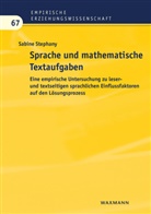 Sabine Stephany - Sprache und mathematische Textaufgaben