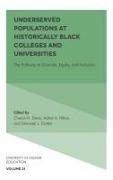 Cheron H. Davis, Cheron H. (Florida A&M University Davis, Adriel Hilton, Adriel (Seton Hill University Hilton, Adriel A. Hilton, Adriel A. (Seton Hill University Hilton... - Underserved Populations at Historically Black Colleges and Universities