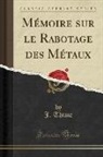 J. Thime - Mémoire sur le Rabotage des Métaux (Classic Reprint)