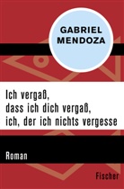 Gabriel Mendoza - Ich vergaß, dass ich dich vergaß, ich, der ich nichts vergesse