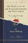 Eugen K¿lbing, Eugen Kölbing - Die Nordische und die Englische Version der Tristan-Sage, Vol. 1