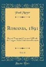 Paul Meyer - Romania, 1891, Vol. 20