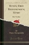 Iwan Turgenjew - Rudin; Drei Begegnungen; Mumu: Drei Novellen (Classic Reprint)
