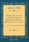 Alessandro Fabre - Dizionarietto della Mitologia Greca e Romana Ad Uso della Onesta Gioventù Italiana