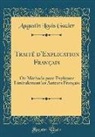 Augustin Louis Gazier - Traité d'Explication Français