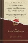 Karl Ernst Georges - Ausführliches Lateinisch-Deutsches Handwörterbuch, Vol. 2