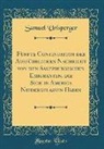 Samuel Urlsperger - Fünfte Continuation der Ausführlichen Nachricht von den Saltzburgischen Emigranten, die Sich in America Niedergelassen Haben (Classic Reprint)