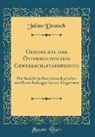 Julius Deutsch - Geschichte der Österreichischen Gewerkschaftsbewegung