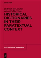 Roderic McConchie, Roderick McConchie, Tyrkkö, Tyrkkö, Jukka Tyrkkö - Historical Dictionaries in their Paratextual Context