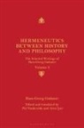 Hans-Georg Gadamer, Gadamer Hans-Georg, Arun Iyer, Pol Vandevelde - Hermeneutics between History and Philosophy
