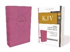 Thomas Nelson, Thomas Nelson - Kjv, Value Thinline Bible, Large Print, Leathersoft, Pink, Red
