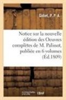 P. Gobet, Gobet-P - Notice sur la nouvelle edition