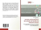 Obou Constanti Okou, Obou Constantin Okou, Sopie E-S Yapo - Activité antibactérienne des extraits de feuilles de Solanum torvum