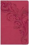 Holman Bible Publishers, Holman Bible Staff - KJV Large Print Personal Size Reference Bible, Pink Leathertouch Indexed