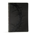 Holman Bible Publishers, Holman Bible Staff - KJV Large Print Personal Size Reference Bible, Charcoal Leathertouch Indexed