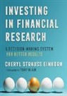 Cheryl Strauss Einhorn, Cheryl Strauss/ Blair Einhorn - Investing in Financial Research