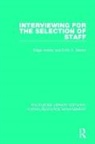 Edgar Anstey, Edgar (Birkbeck College Anstey, Edgar Mercer Anstey, Anstey Edgar, Edith O. Mercer, Mercer Edith O. - Interviewing for the Selection of Staff