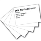 Verlag Ademo - Karteikarten 500 Stück A6 weiß blanko