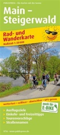PublicPress Rad- und Wanderkarte Main - Steigerwald