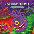 Dragons, Dungeons &amp; Dragons, Todd James, Todd (ILT) James, Wizards Rpg Team, Dungeons &amp; Dragons... - Dungeons & Dragons Adventures Outlined Coloring Book