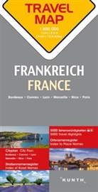 KUNTH TRAVELMAP Frankreich 1:800.000