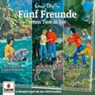Enid Blyton - Fünf Freunde - 3er-Box-retten Tiere in Not. Box.32, 3 Audio-CD (Hörbuch)
