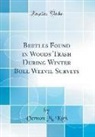 Vernon M. Kirk - Beetles Found in Woods Trash During Winter Boll Weevil Surveys (Classic Reprint)