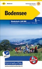 Hallwag Kümmerly+Frey AG, Hallwa Kümmerly+Frey AG, Hallwag Kümmerly+Frey AG - Kümmerly+Frey Wanderkarte 2 Bodensee 1:60.000