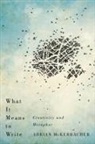 Adrian McKerracher, Adrian McKerracher - What It Means to Write: Creativity and Metaphor