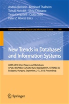 András Benczúr, Tania Cerquitelli, Silvia Chiusano, Tomás Horváth, Tomáš Horváth, Tomás Horváth et al... - New Trends in Databases and Information Systems