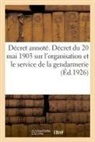 France, Adolphe Lanoë - Decret annote. decret du 20 mai