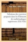 Henri Vogt, Vogt-h - Solutions des exercices proposes