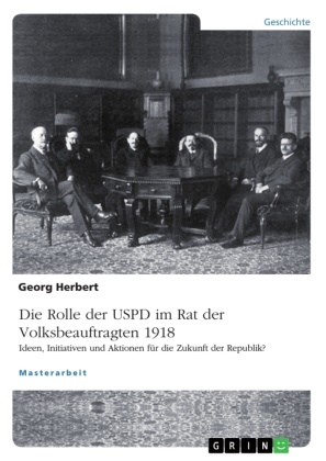 Georg Herbert - Die USPD im Rat der Volksbeauftragten 1918 Ideen, Initiativen und Aktionen für die Zukunft der Republik?